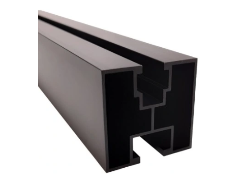Szyna montażowa aluminiowa czarna 40x40 L-2200 mm
